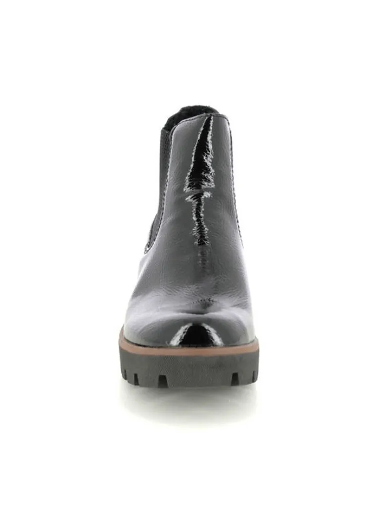 Rieker 79265-01 Amalia Boot in Black Patent
