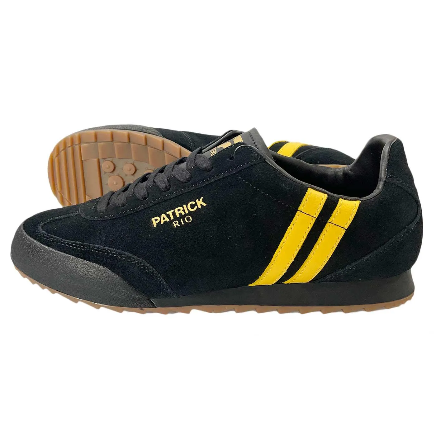 Rio Patrick 80s Casuals Men's Suede Trainers B/Y