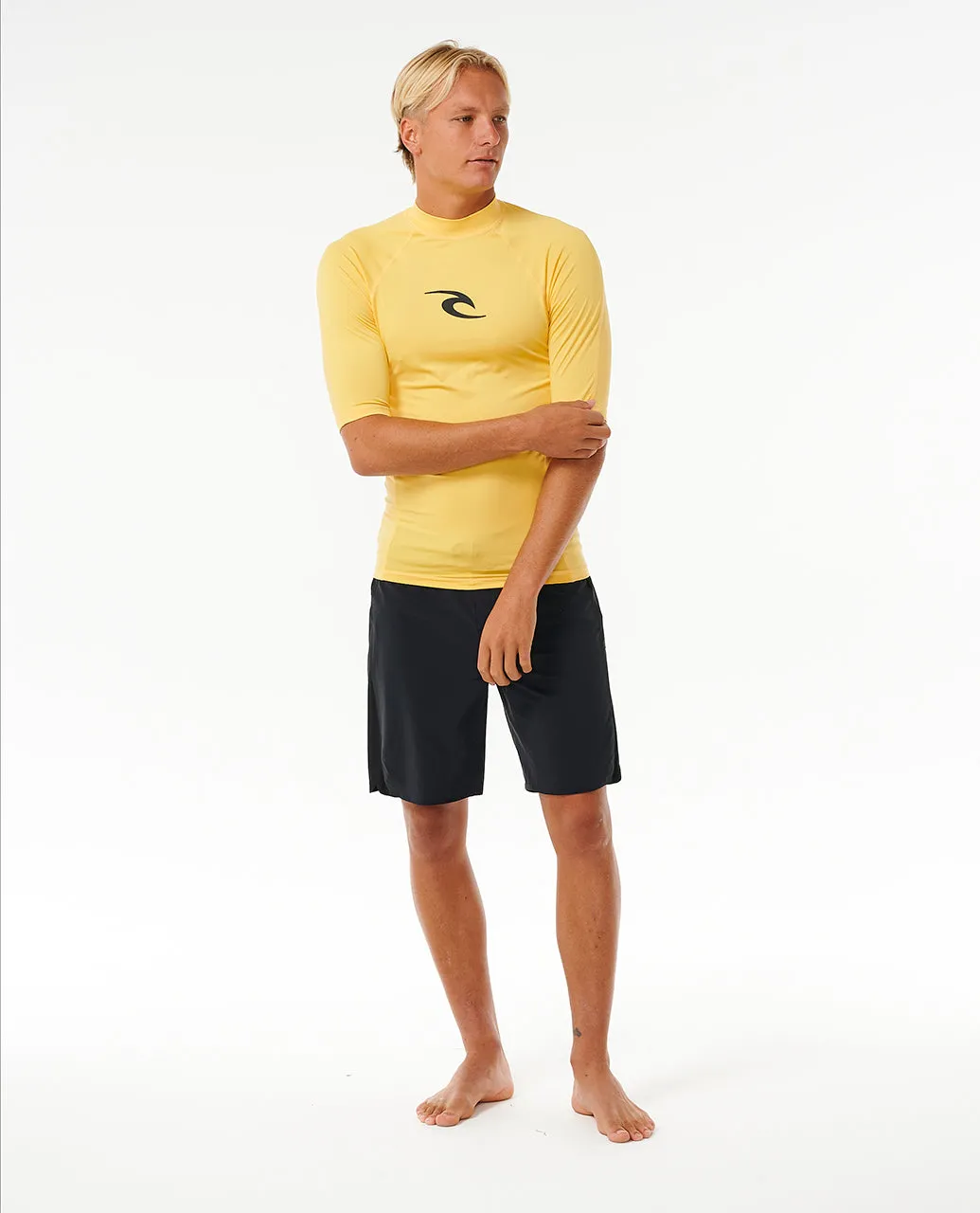 Rip Curl Mens Waves UPF 50 Perf Short Sleeve Rash Vest