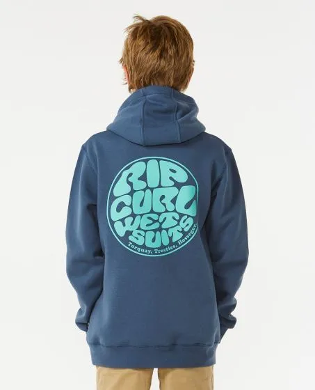 Rip Curl Wetsuit Icon Kids Hooded Fleece - Vintage Navy