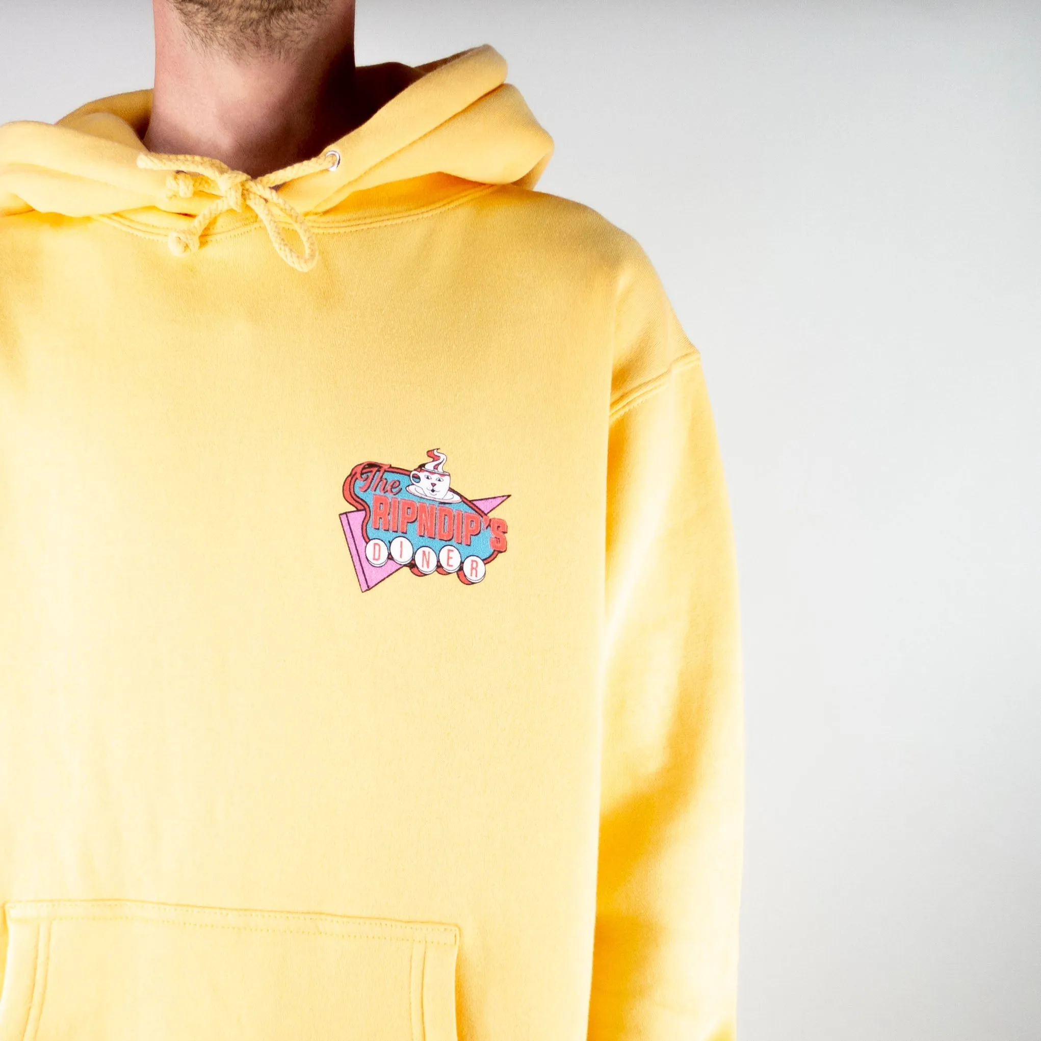 RIPNDIP Nerms Diner Hoodie - Peach exclusive at Remix