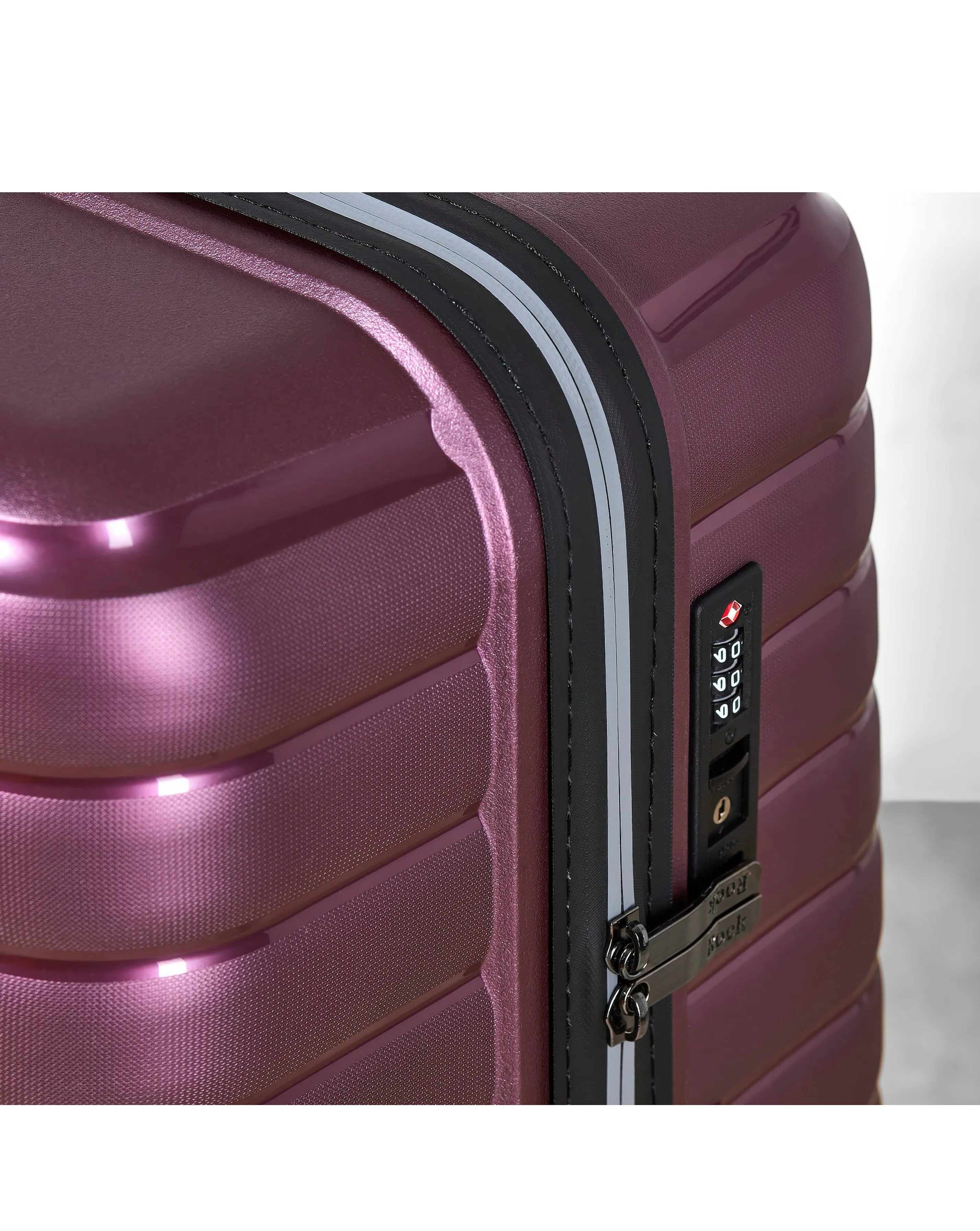 Rock Hydra- Lite 3pc Set Suitcase Purple | Simply Be