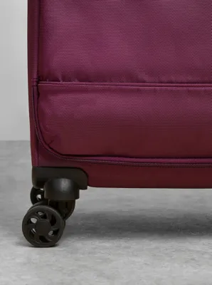 Rock TR-0264-PUR Paris Purple Soft Shell Suitcase | Holiday Shop | George at ASDA