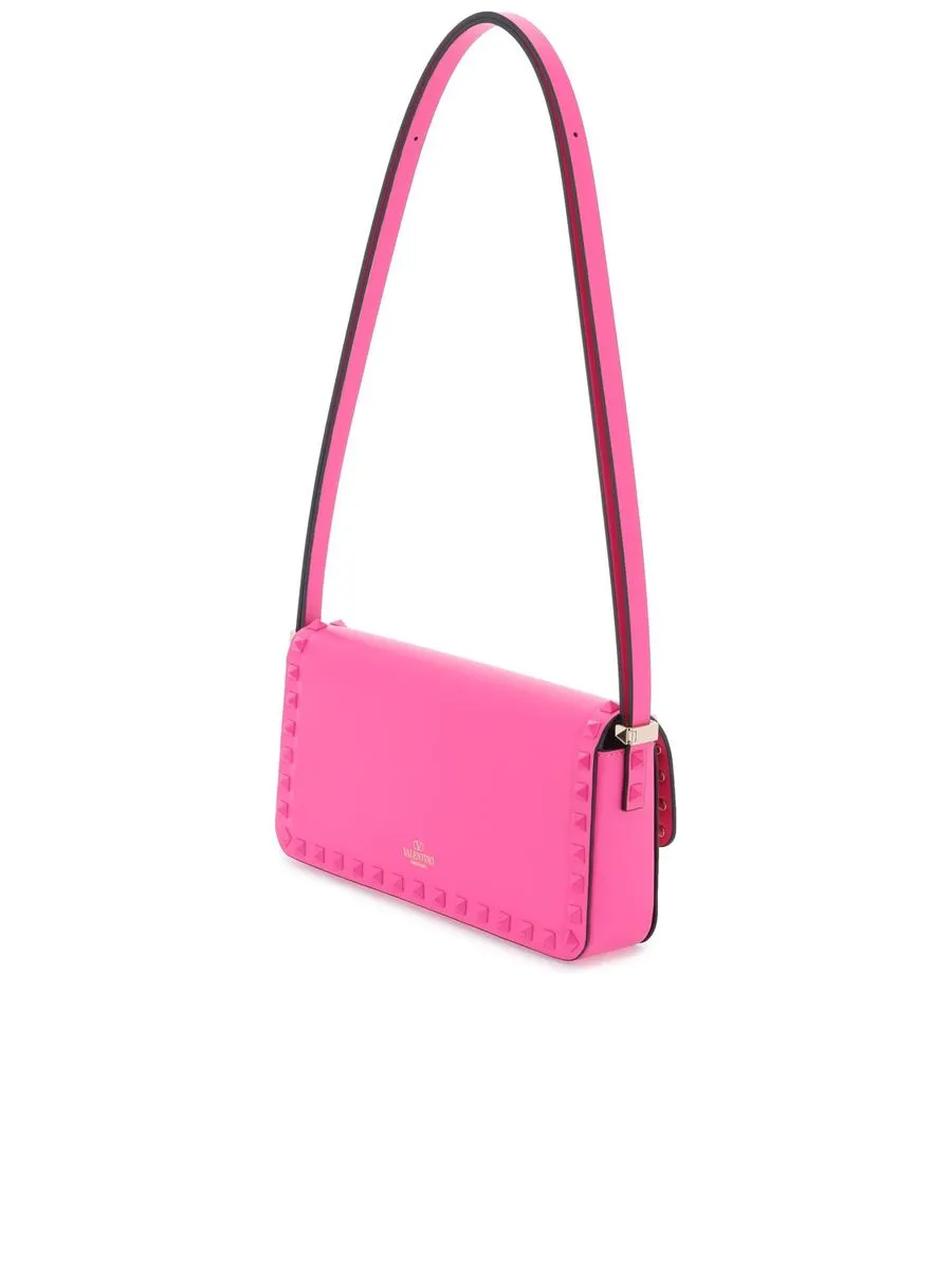 Rockstud Eastwest Leather Shoulder Bag