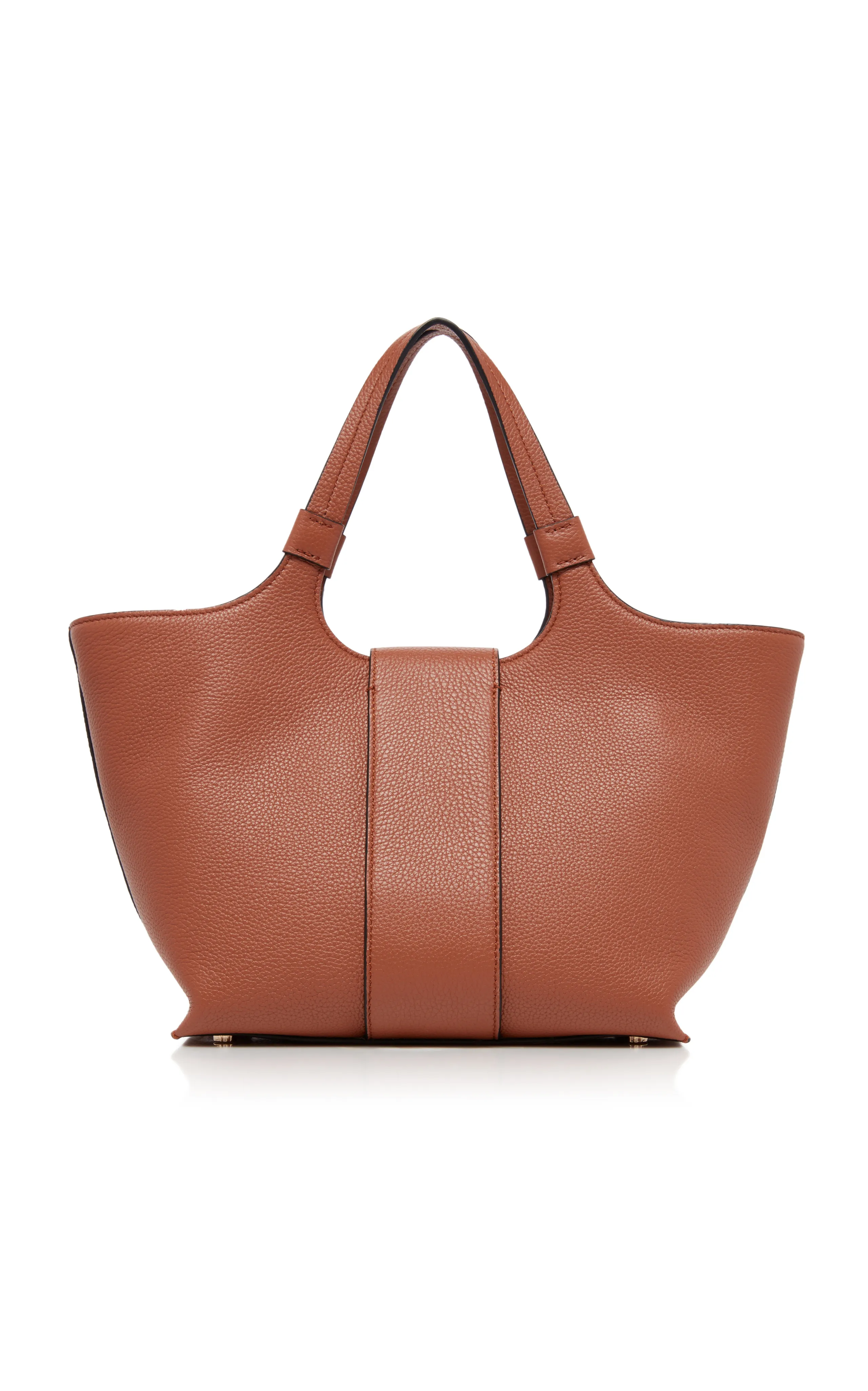 Roger Vivier Grand Viv' Choc Leather Tote Bag