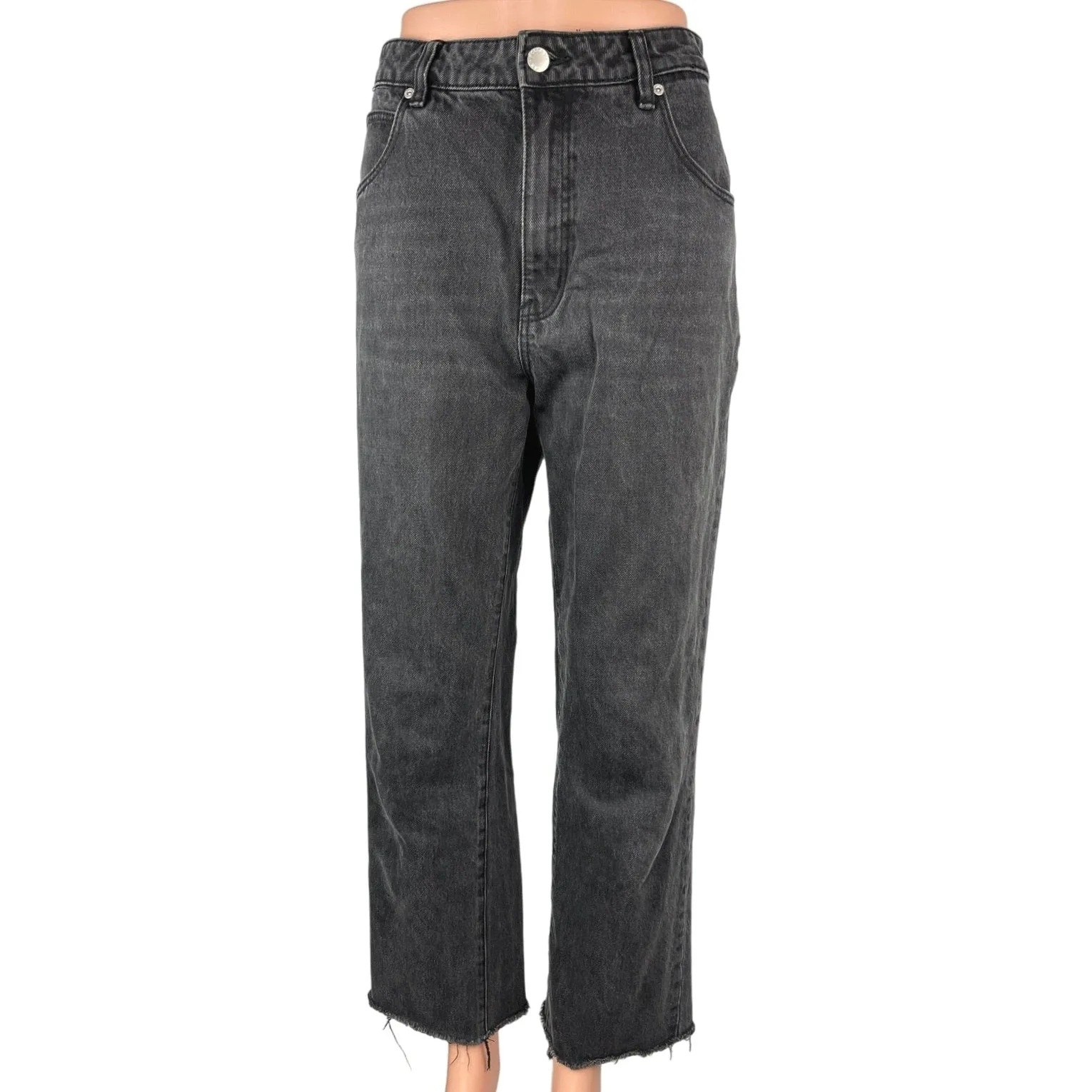 Rolla's Women's Black High Rise Original Cropped Straight Denim Jeans Size 30