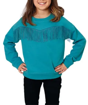 Roper Girls' Fringe Pullover