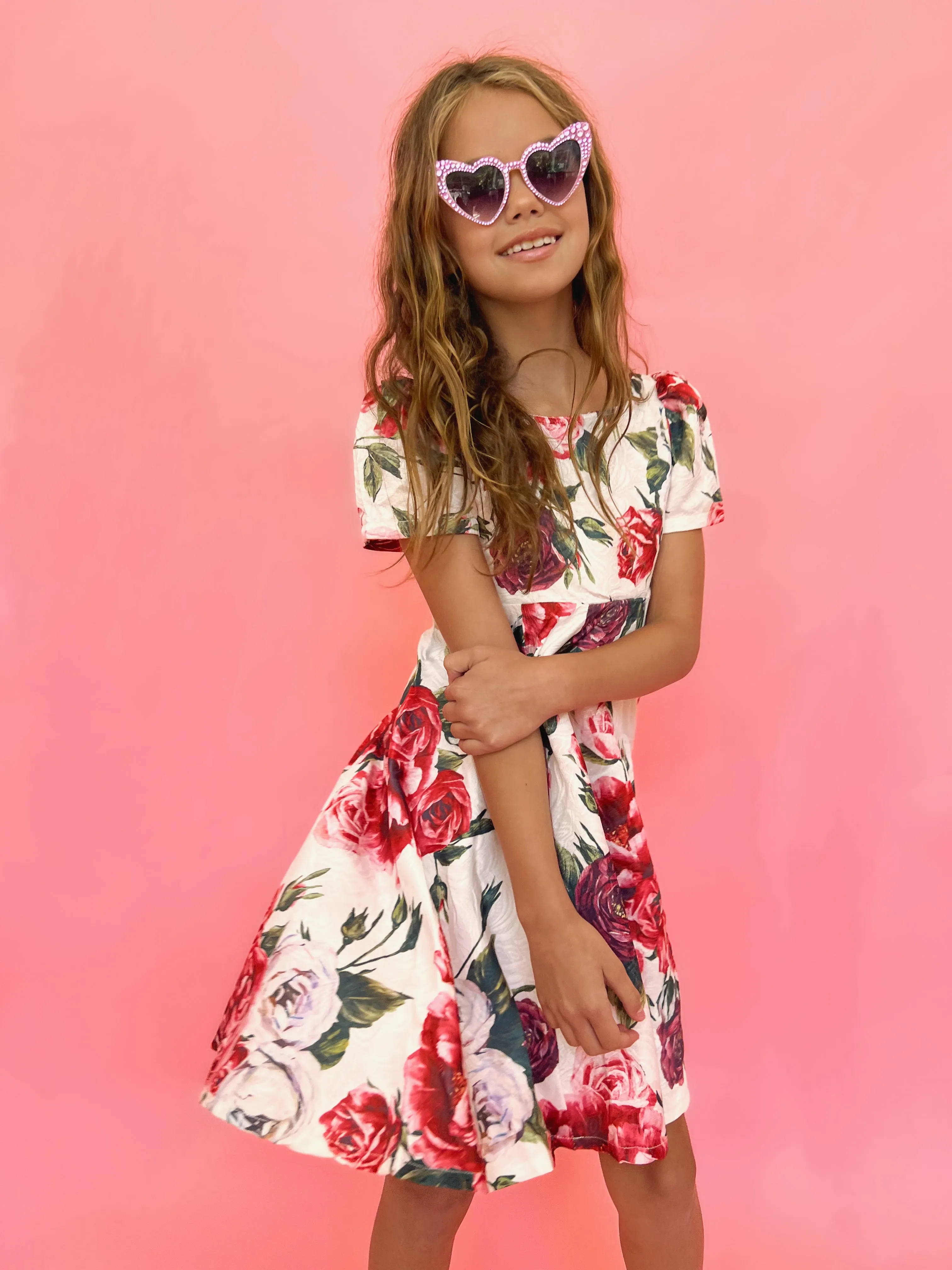 Roses Jacquard Dress