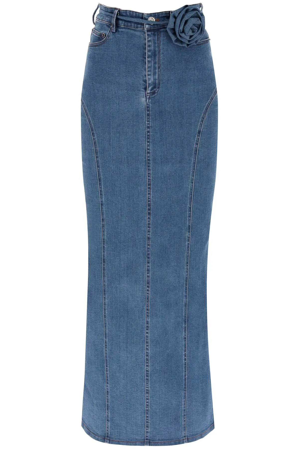 Rotate    Rotate Denim Maxi Skirt