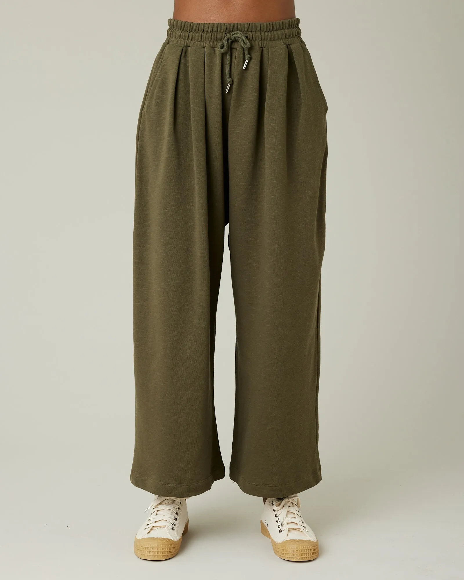 Ruby Olive Jersey Trousers