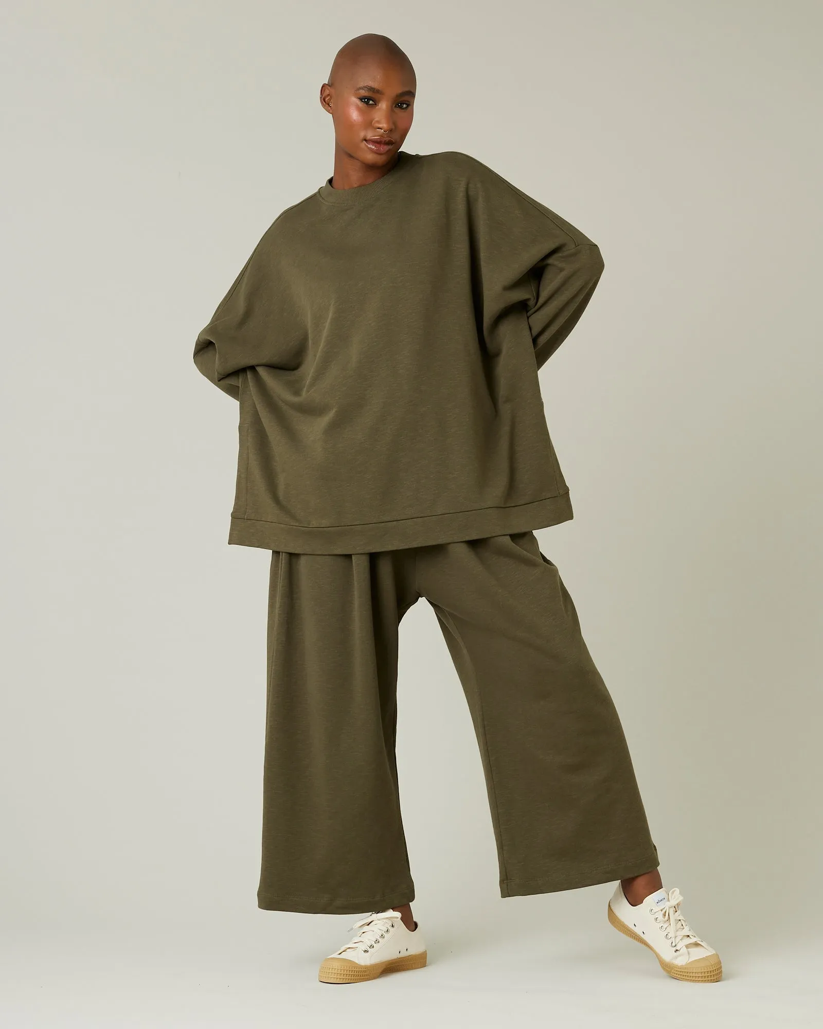 Ruby Olive Jersey Trousers