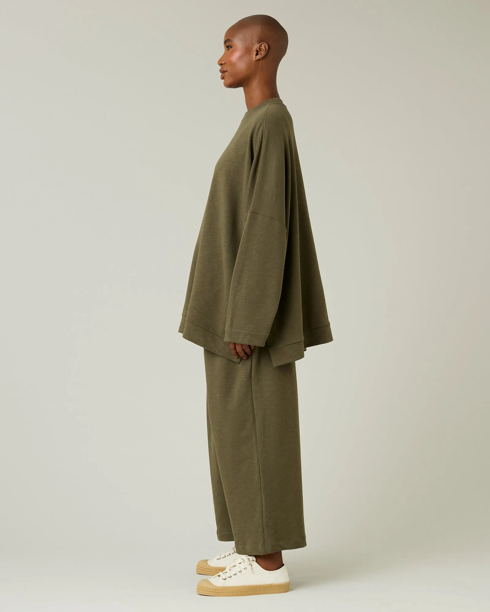 Ruby Olive Jersey Trousers