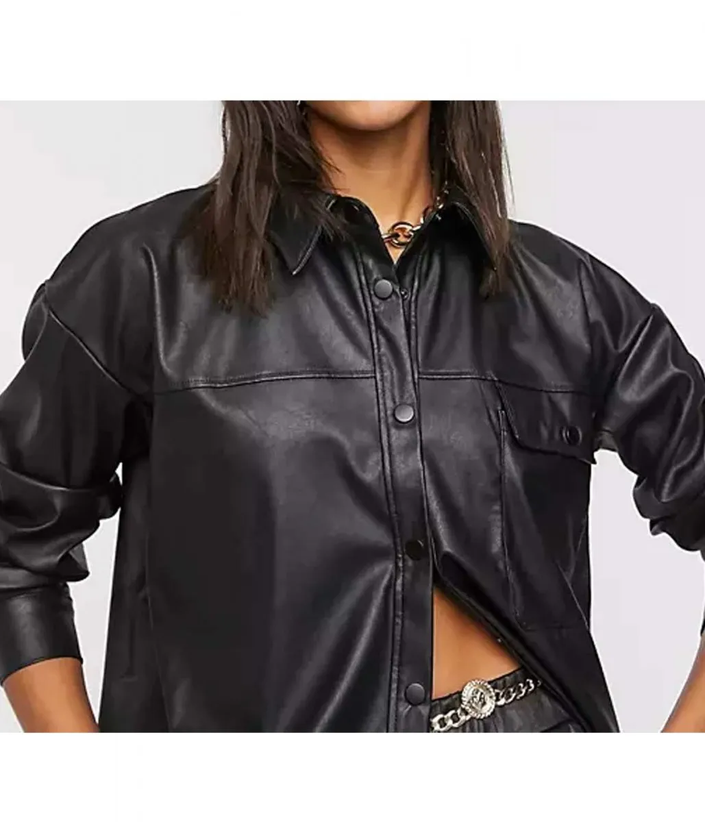 Rules of The Game Callie Cooke Black Leather Jacket