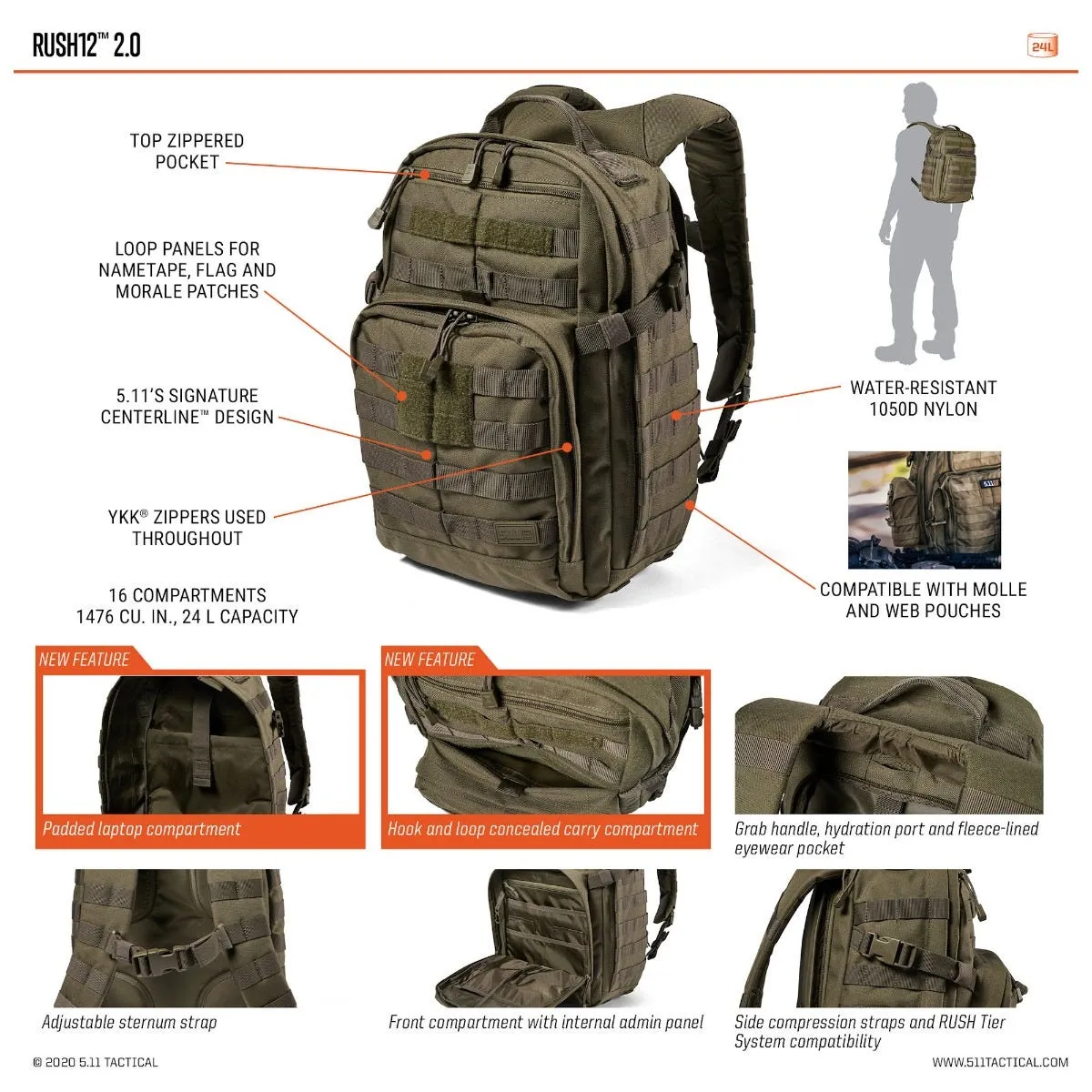 RUSH® 12 2.0 Backpack 24L