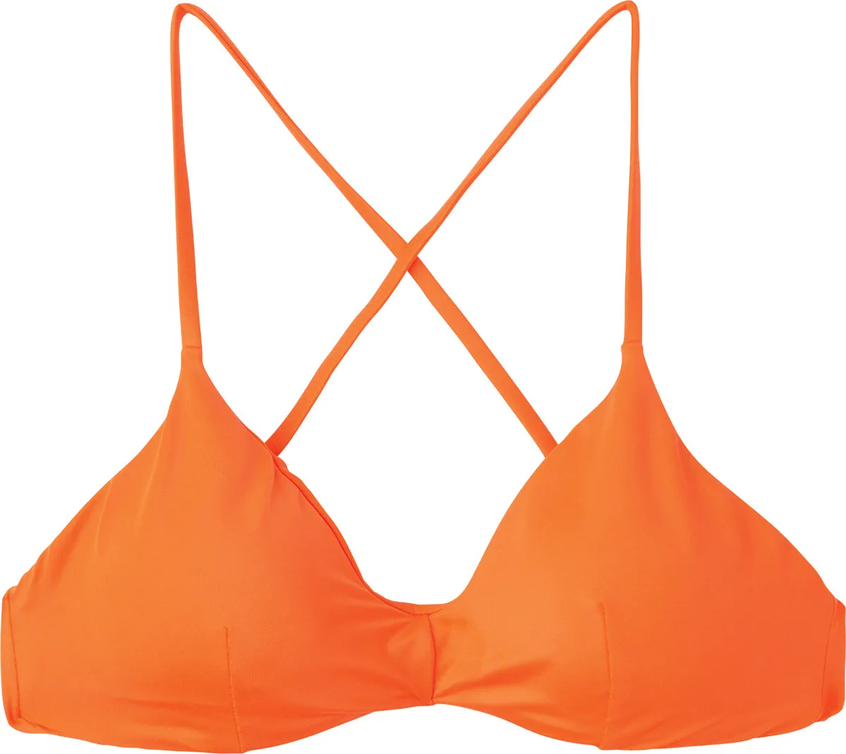 RVCA Solid Cross Back Bikini Top - Chili