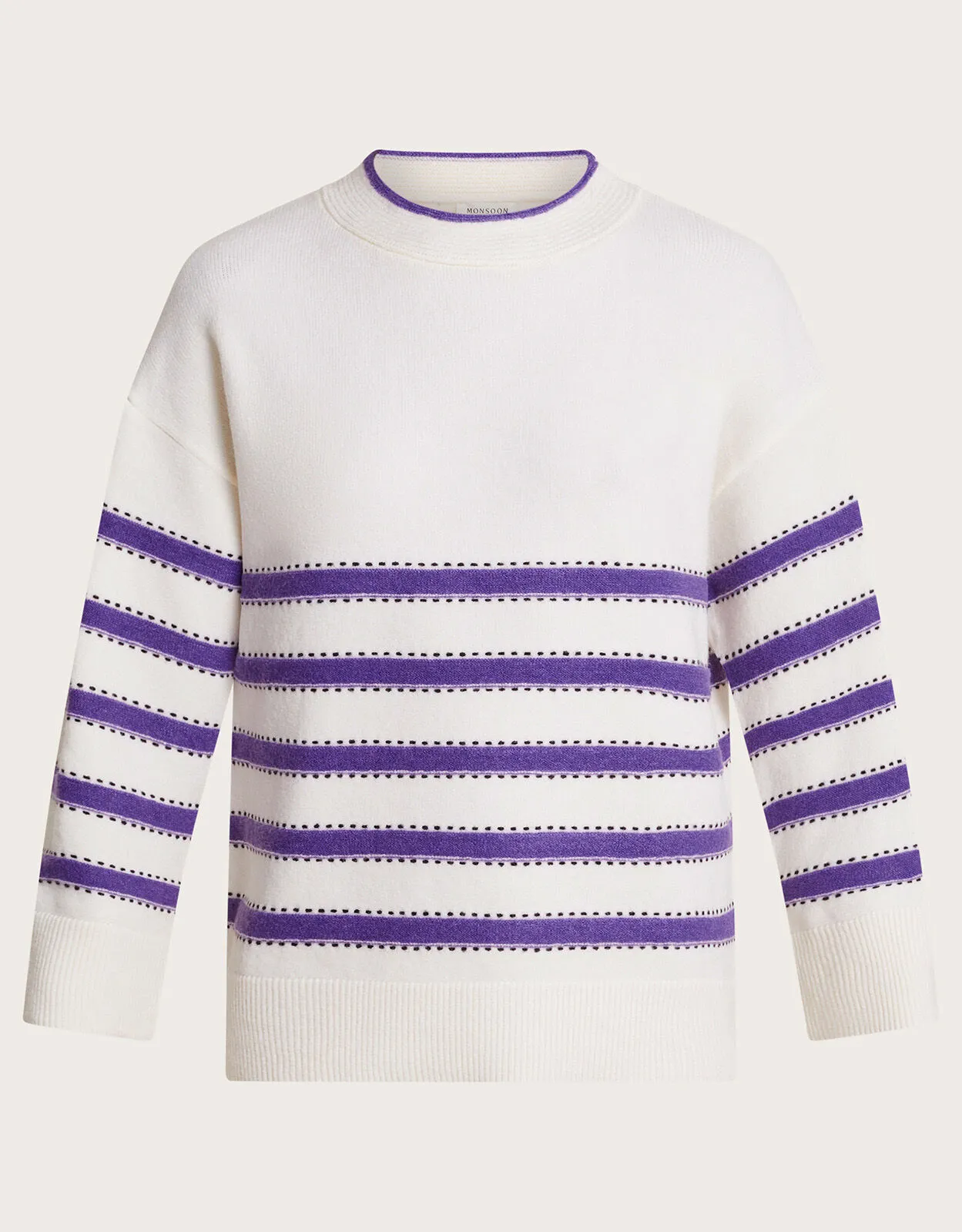 Sable Stripe Jumper Ivory
