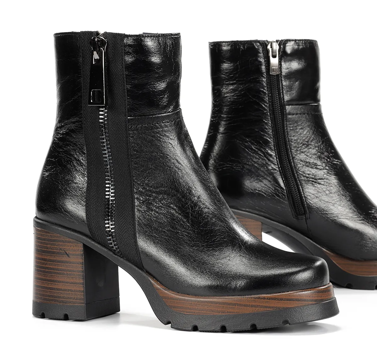 SAFE D9413 Black Ankle Boot