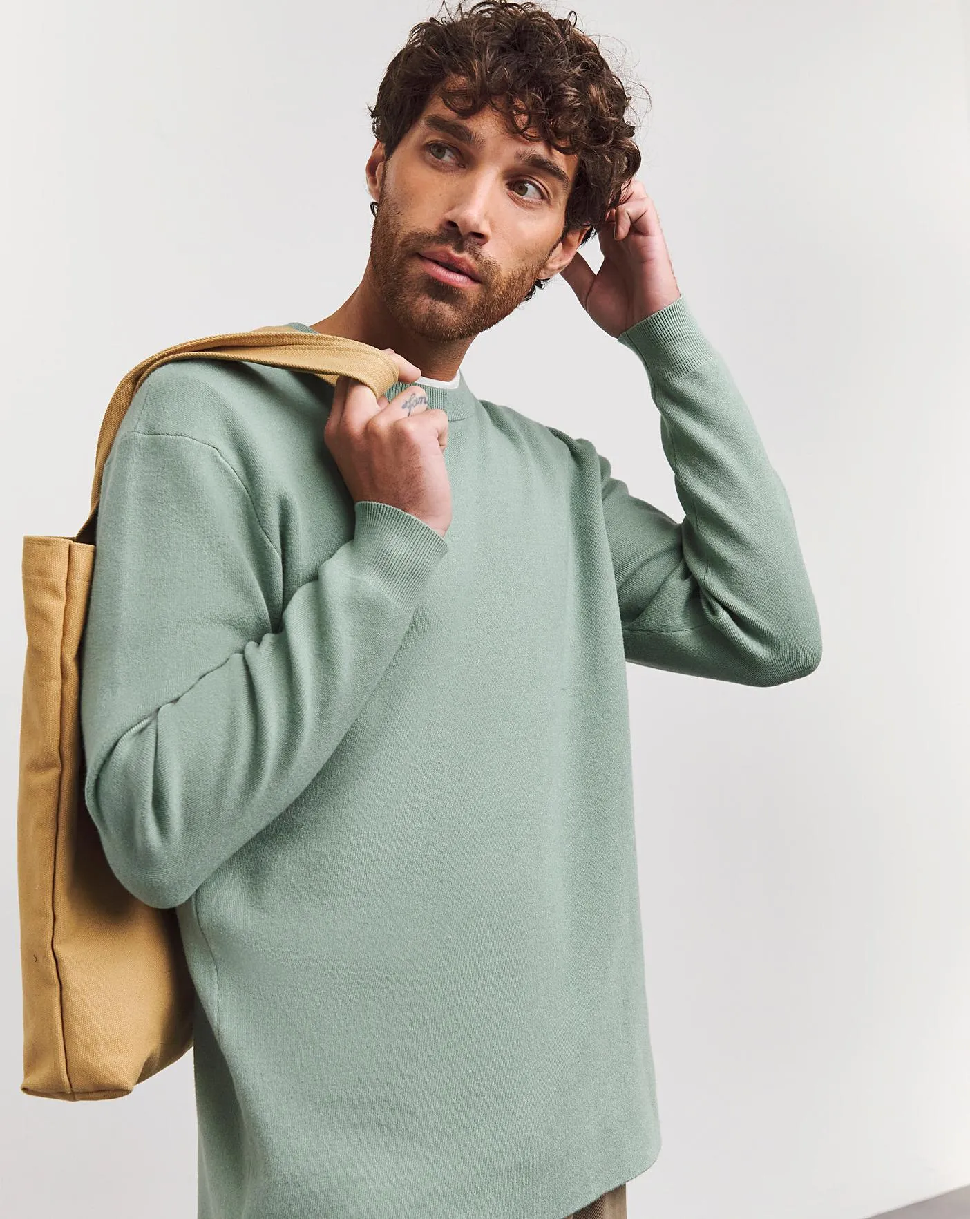 Sage Ecovero Crew Neck Jumper