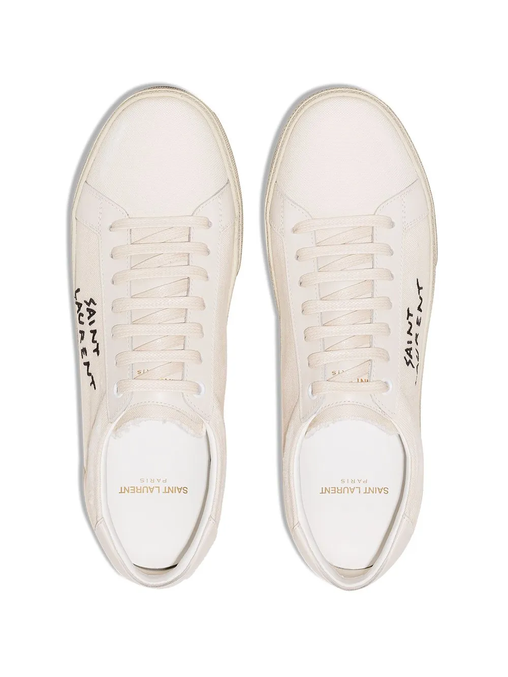 Saint Laurent    Saint Laurent Court Sl/06 Canvas Sneakers
