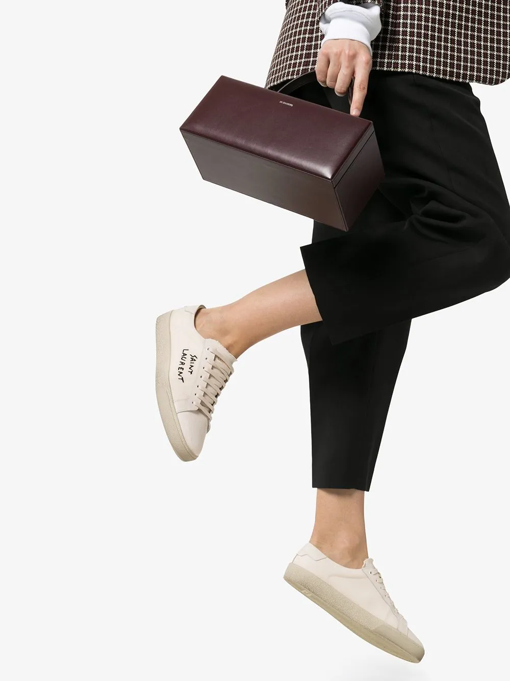 Saint Laurent    Saint Laurent Court Sl/06 Canvas Sneakers