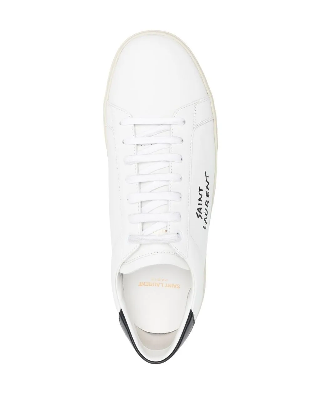 Saint Laurent    Saint Laurent Court Sl/06 Leather Sneakers