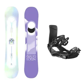 Salomon Lotus Womens Snowboard / Rhythm Snowboard Bindings 2024