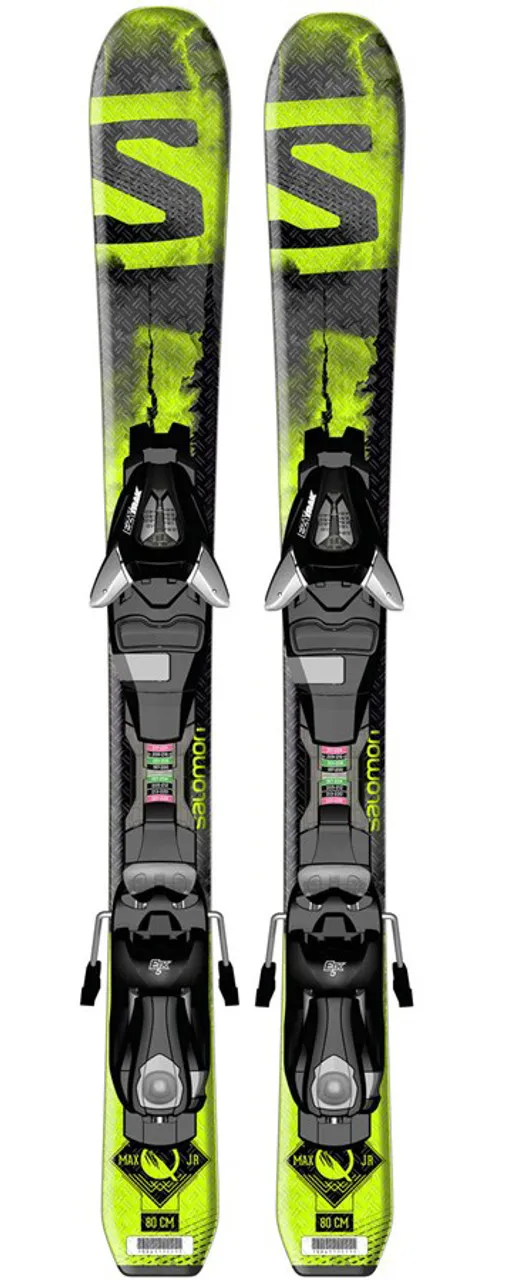 Salomon Q-Max Jr Skis + EZY5 Bindings 2016