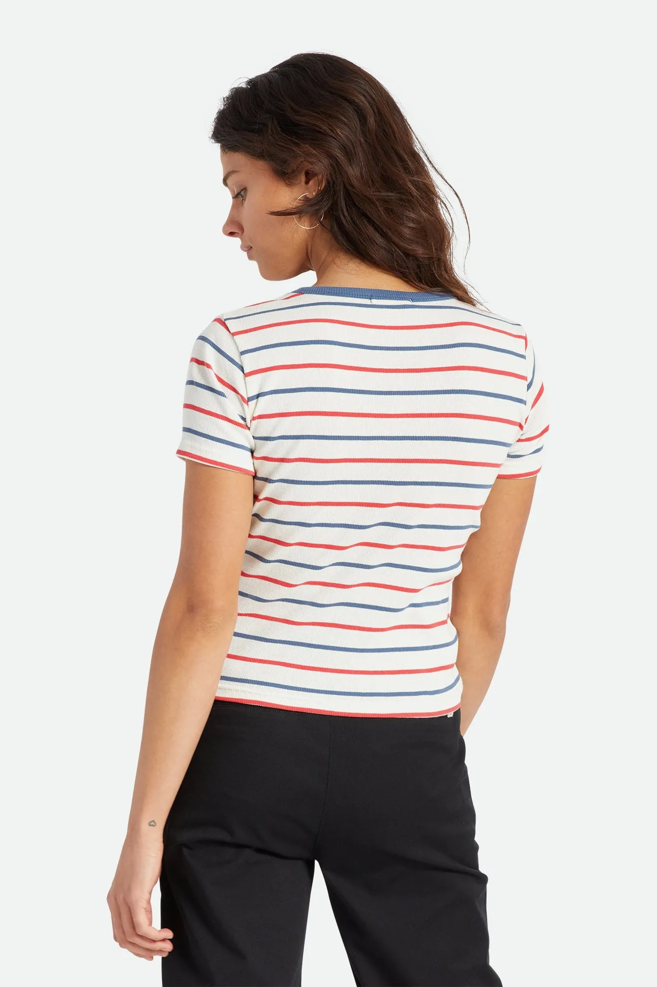 Samantha S/S Baby Tee - Stripe