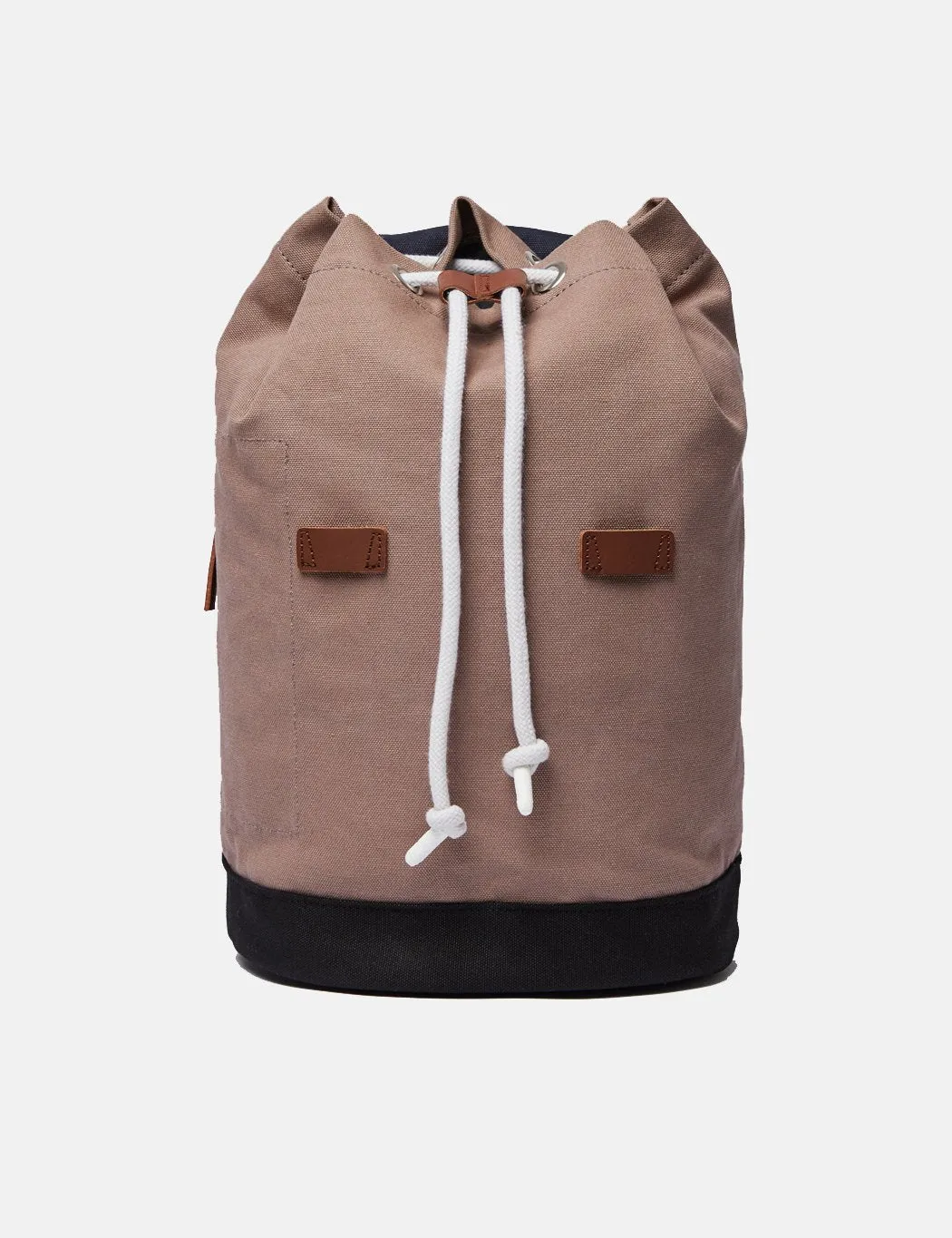 Sandqvist Stig Backpack (Canvas) - Navy Blue/Earth Brown
