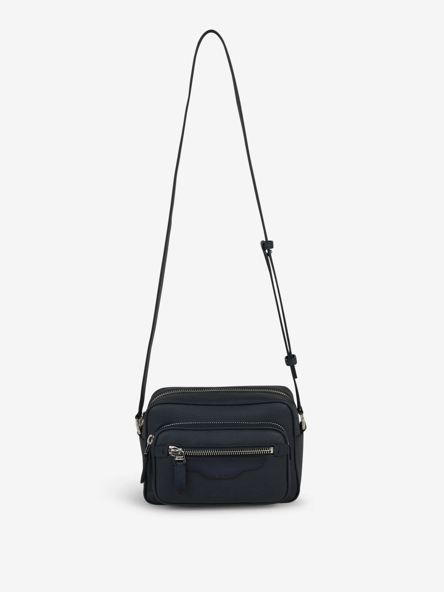 Santoni Leather Shoulder Bag 