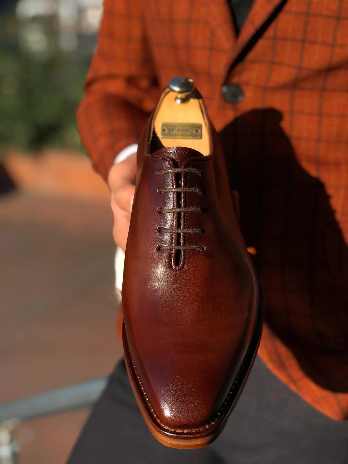 Sardinelli Laced Classic Leather Shoes Tan