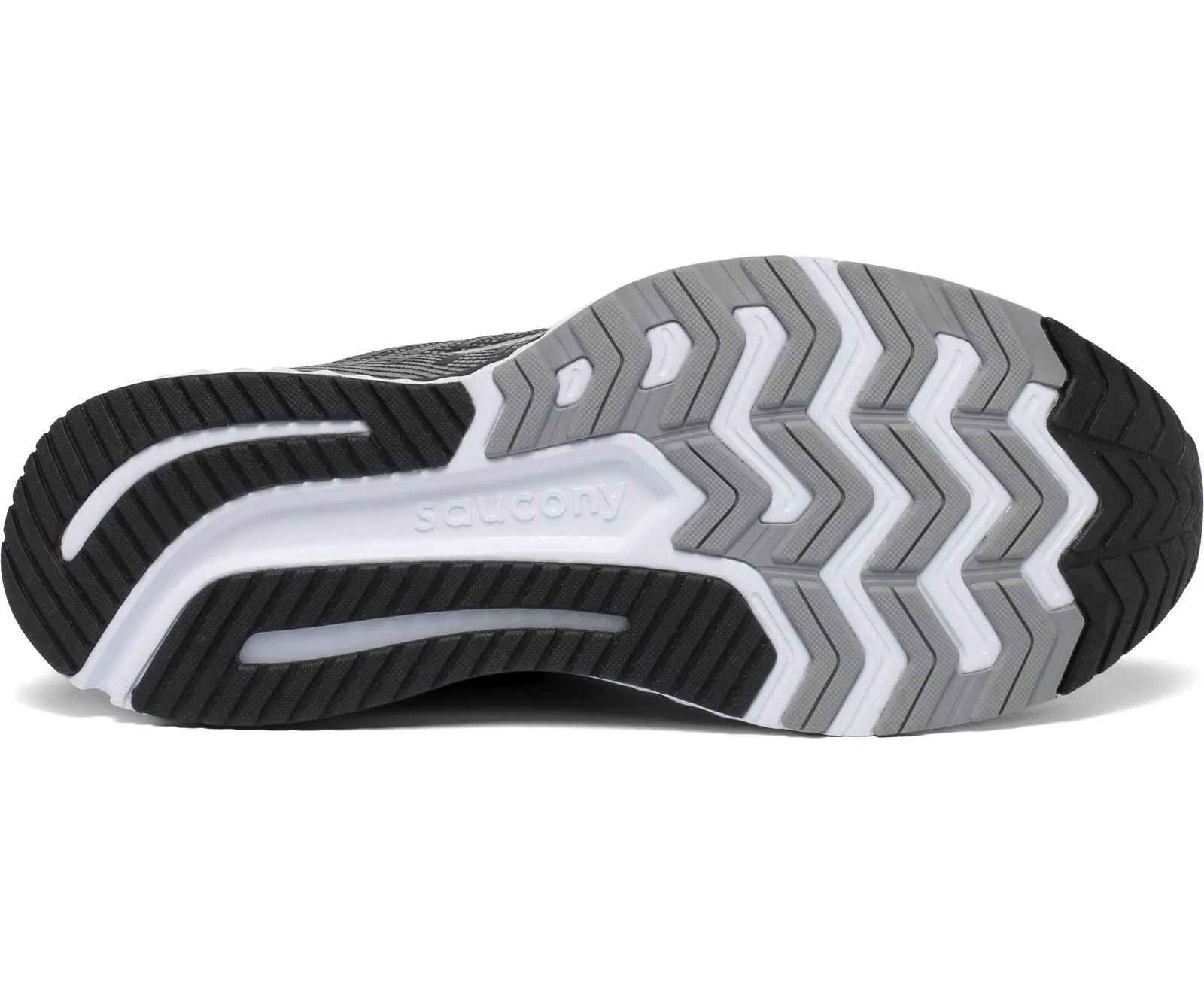 Saucony Mens Guide 13 Running Shoe- Black/White