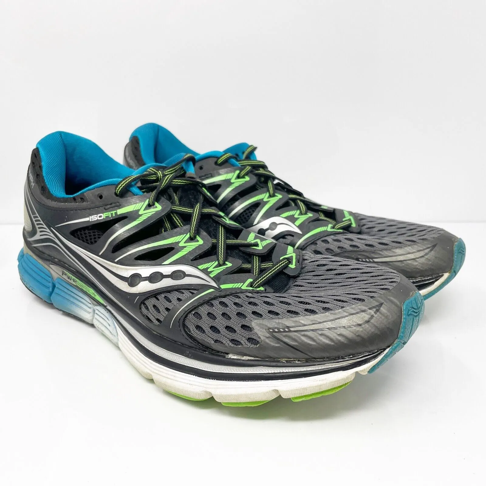 Saucony Mens Triumph ISO S20262-4 Gray Running Shoes Sneakers Size 11.5