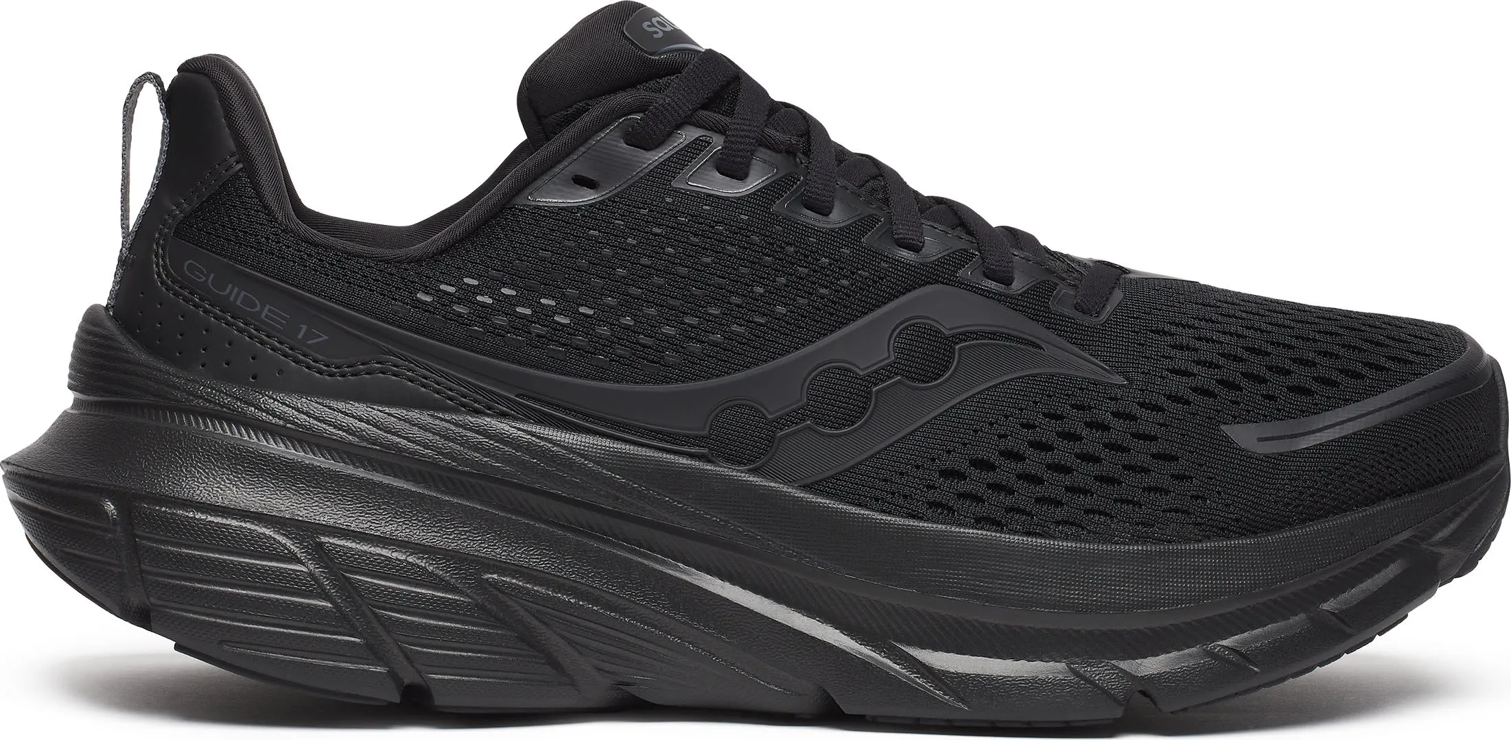 Saucony Men's Guide 17 Black/Black | Buy Saucony Men's Guide 17 Black/Black here | Outnorth
