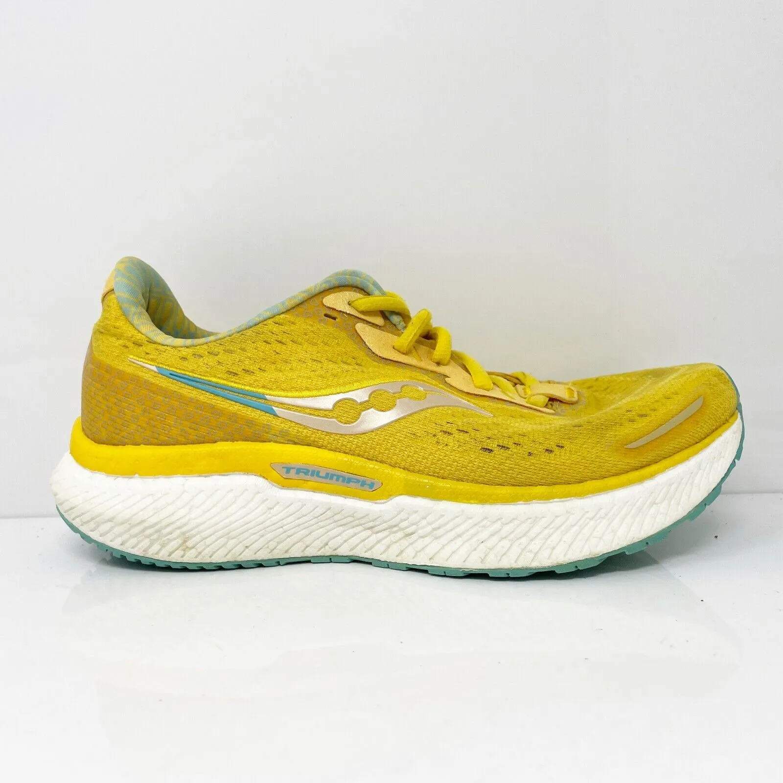 Saucony Womens Triumph 19 S10678-213 Yellow Running Shoes Sneakers Size 6.5