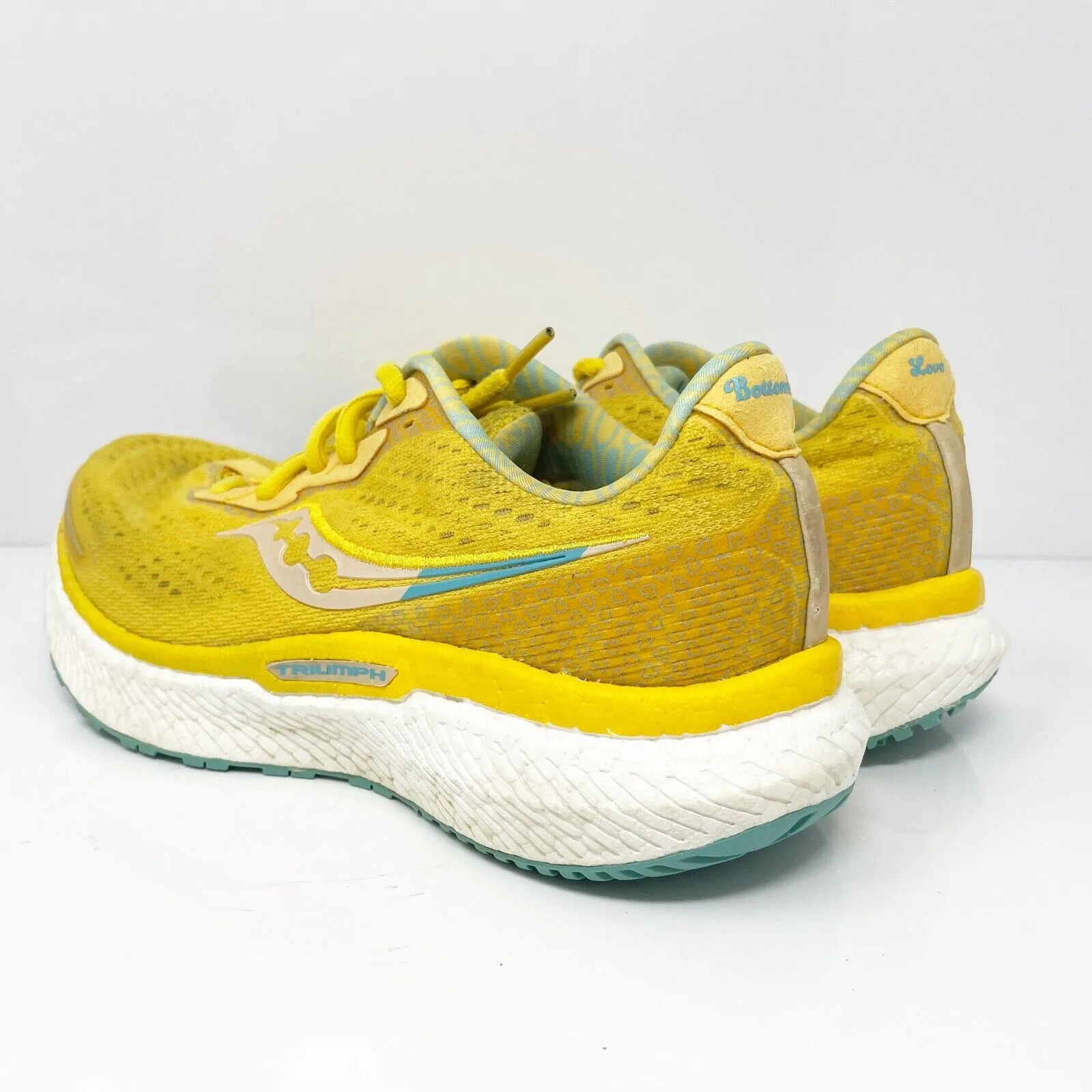 Saucony Womens Triumph 19 S10678-213 Yellow Running Shoes Sneakers Size 6.5