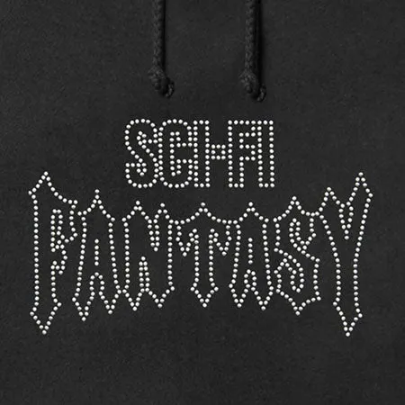 Sci-Fi Fantasy Biker Studded Pullover Hooded Sweatshirt