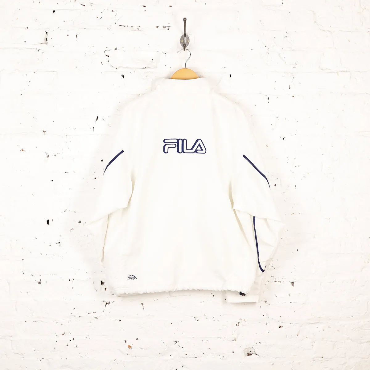 Scotland 2000 Fila Football Shell Tracksuit Top Jacket - White - L