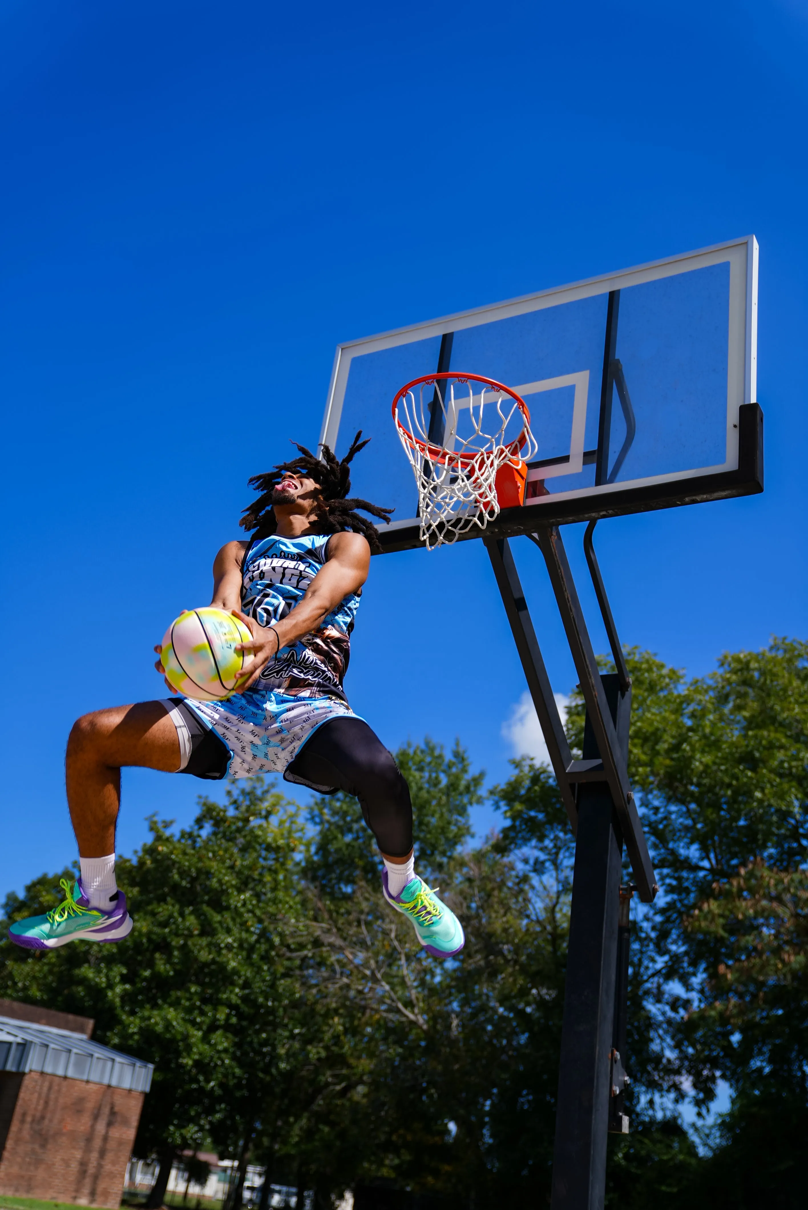 SD BASKETBALL: Green Fig/White