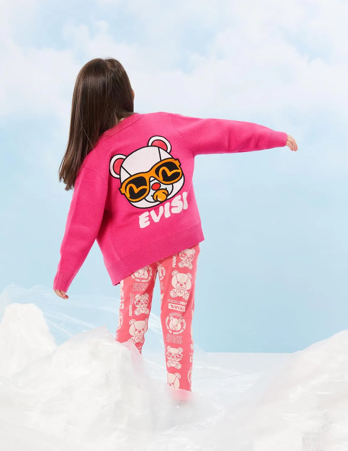 Seagull and Bear Patch Cardigan