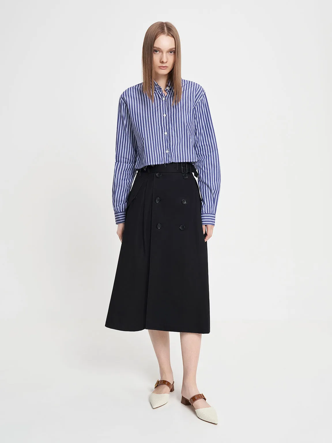 Sepphe Cut-Out Tweed Heeled Mules - Multi