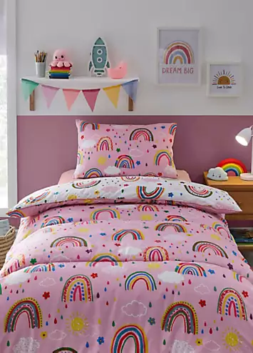 Silentnight Healthy Growth Rainbow Coverless 7.5 Tog Duvet & Pillowcase Set | Kaleidoscope