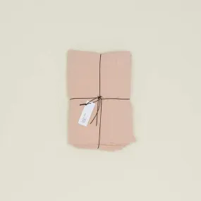 Simple Linen Flat Sheet - Blush