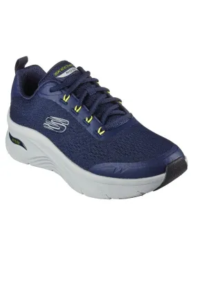 Skechers Arch Fit D'Lux Sumner Trainers Navy Mesh