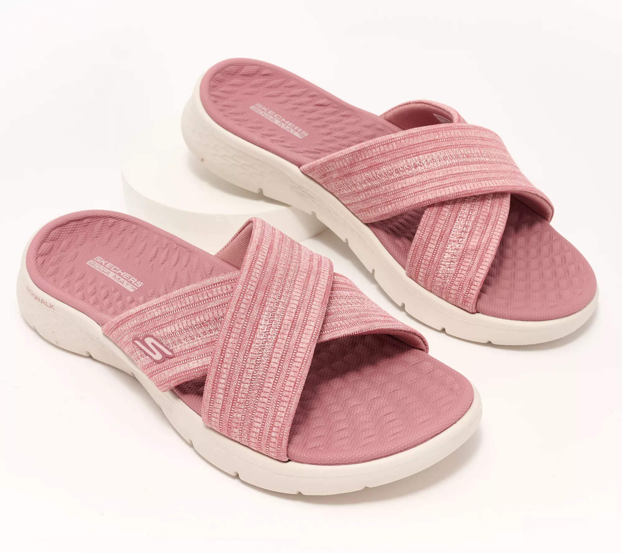 Skechers GOWalk Flex Washable Crossband Slide Sandals -Impressed