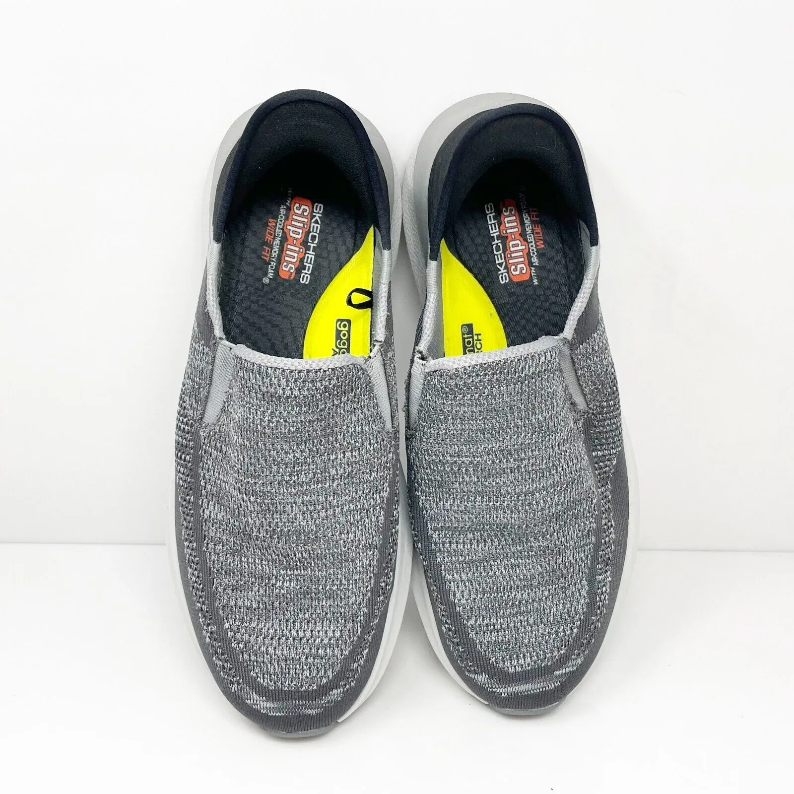 Skechers Mens Neville Rovelo 210546W Gray Casual Shoes Sneakers Size 9.5