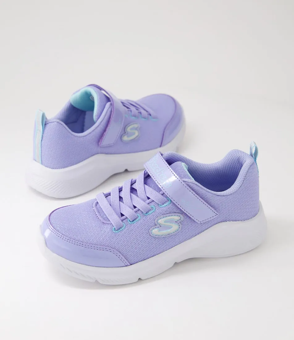 SKECHERS Sole Swifters Jnr Lavender Turquoise Mesh Sneakers