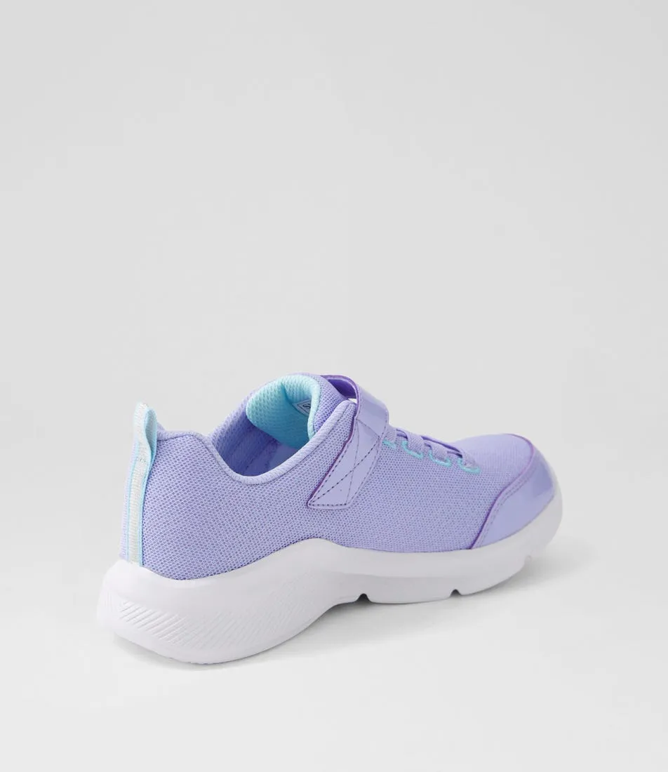 SKECHERS Sole Swifters Jnr Lavender Turquoise Mesh Sneakers