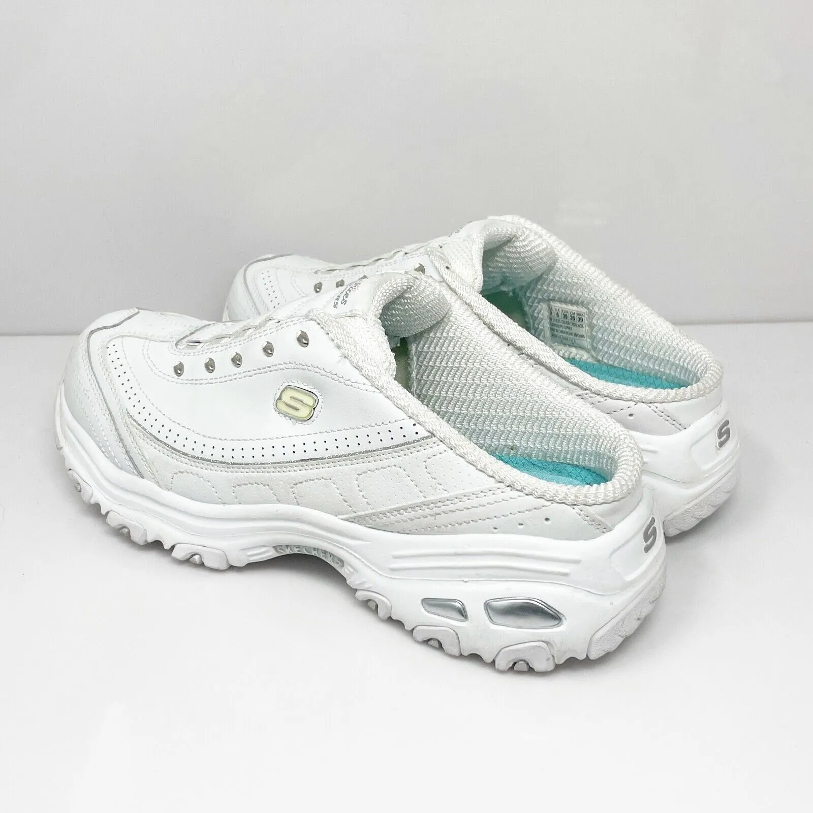 Skechers Womens Dlites Bright Sky 11933 White Casual Shoes Sneakers Size 9