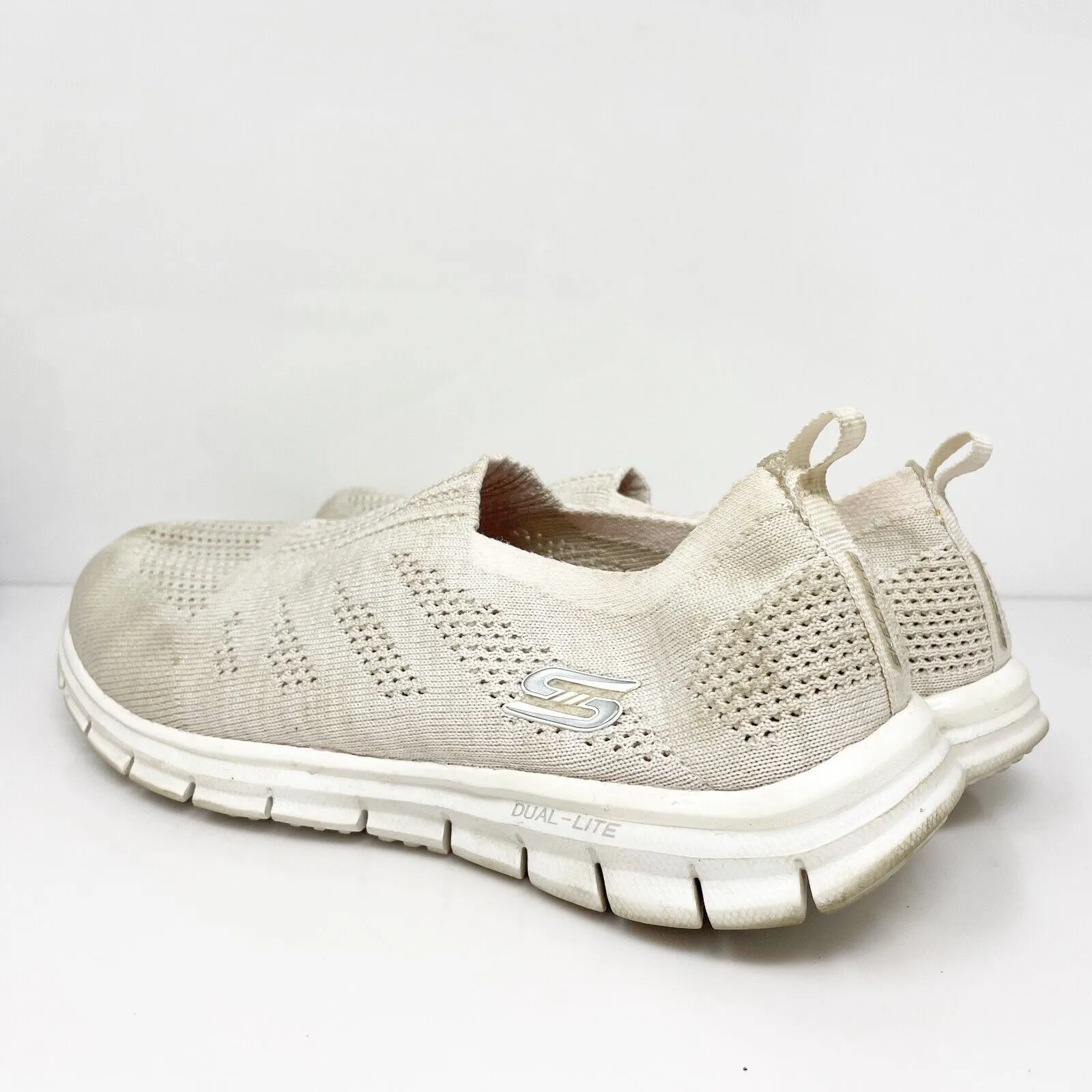 Skechers Womens Go Walk 6 23451W Ivory Running Shoes Sneakers Size 9.5